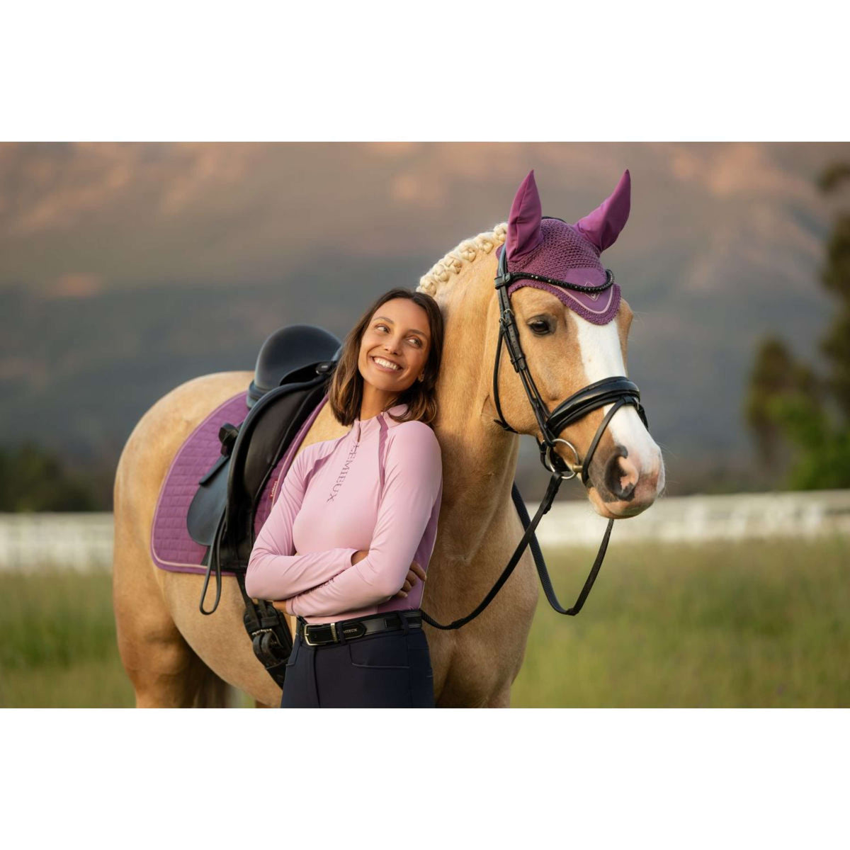 LeMieux Base Layer Philippa Mesh Lange Ärmel Fondant