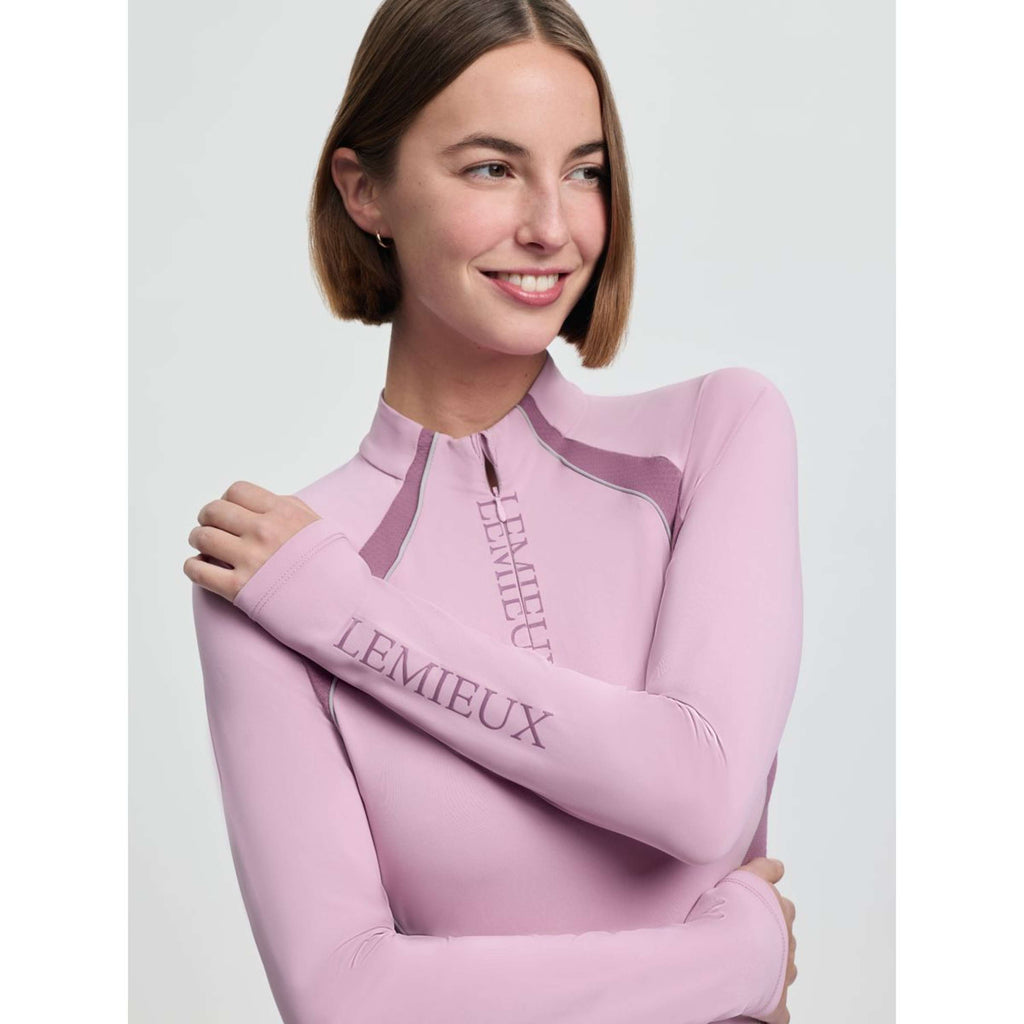 LeMieux Base Layer Philippa Mesh Lange Ärmel Fondant