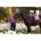 LeMieux Schabracke Merino+ Suede Close Contact Square Springen Fondant