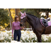 LeMieux Schabracke Merino+ Suede Close Contact Square Springen Fondant