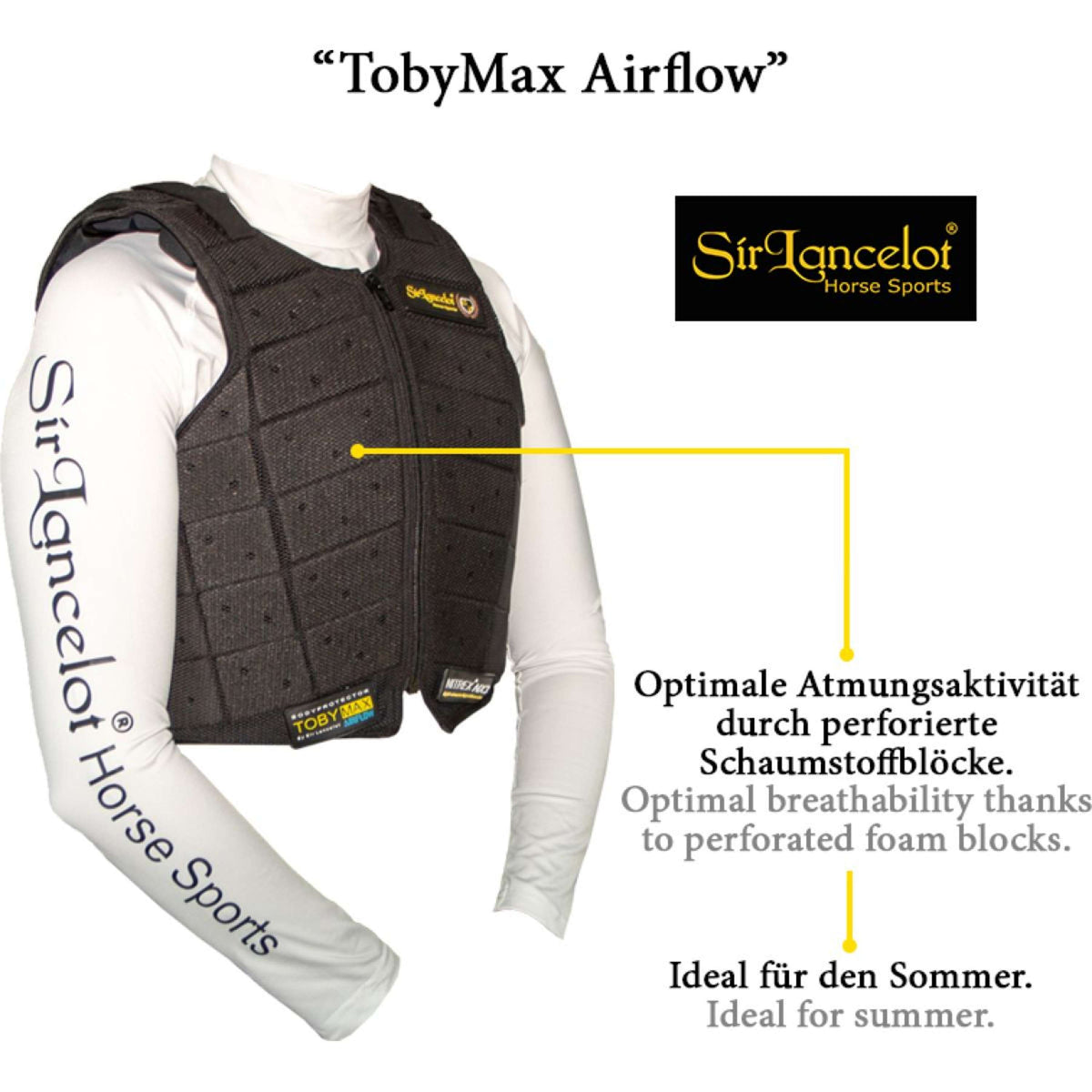 Kavalkade Sicherheitsweste Toby Max Airflow Summer Schwarz