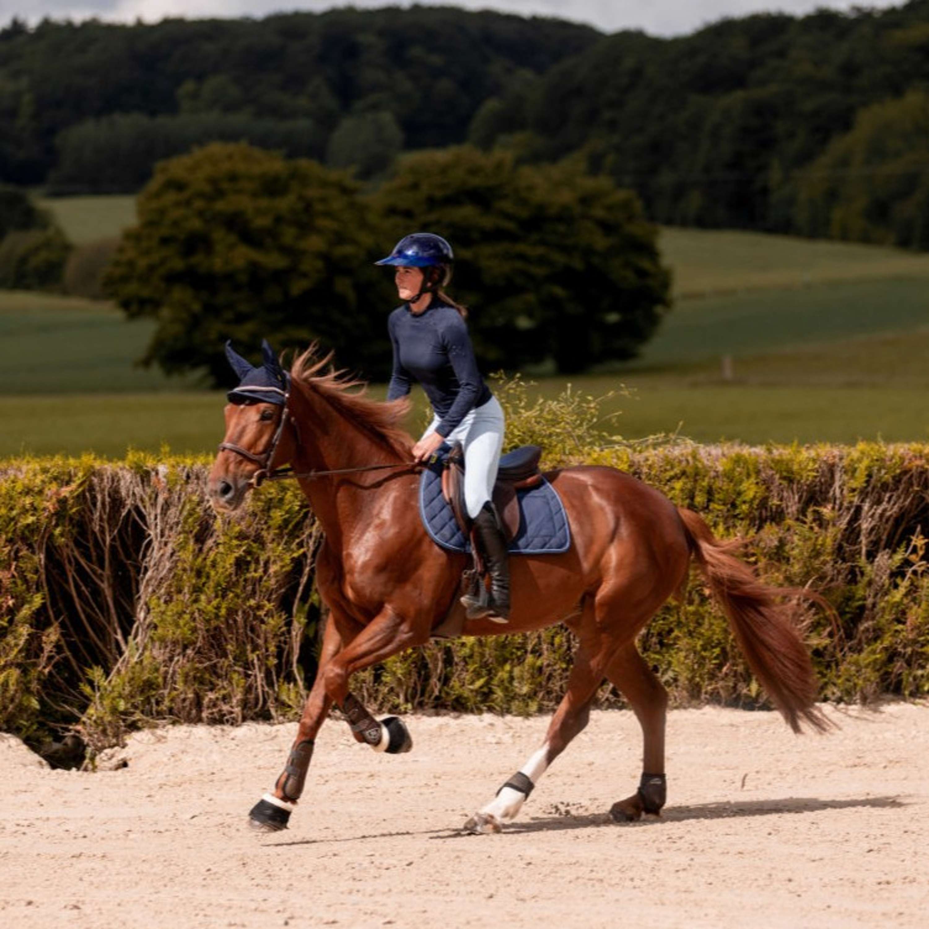 K by EQUITHÈME Base Layer Agility Seamless Navy