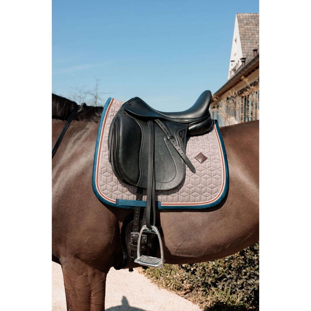 Kentucky Horsewear Schabracke Pied-de-Poule Dressur Bordeaux/Navy