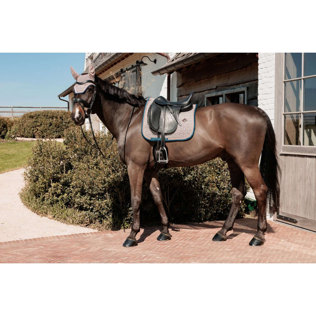 Kentucky Horsewear Schabracke Pied-de-Poule Dressur Bordeaux/Navy