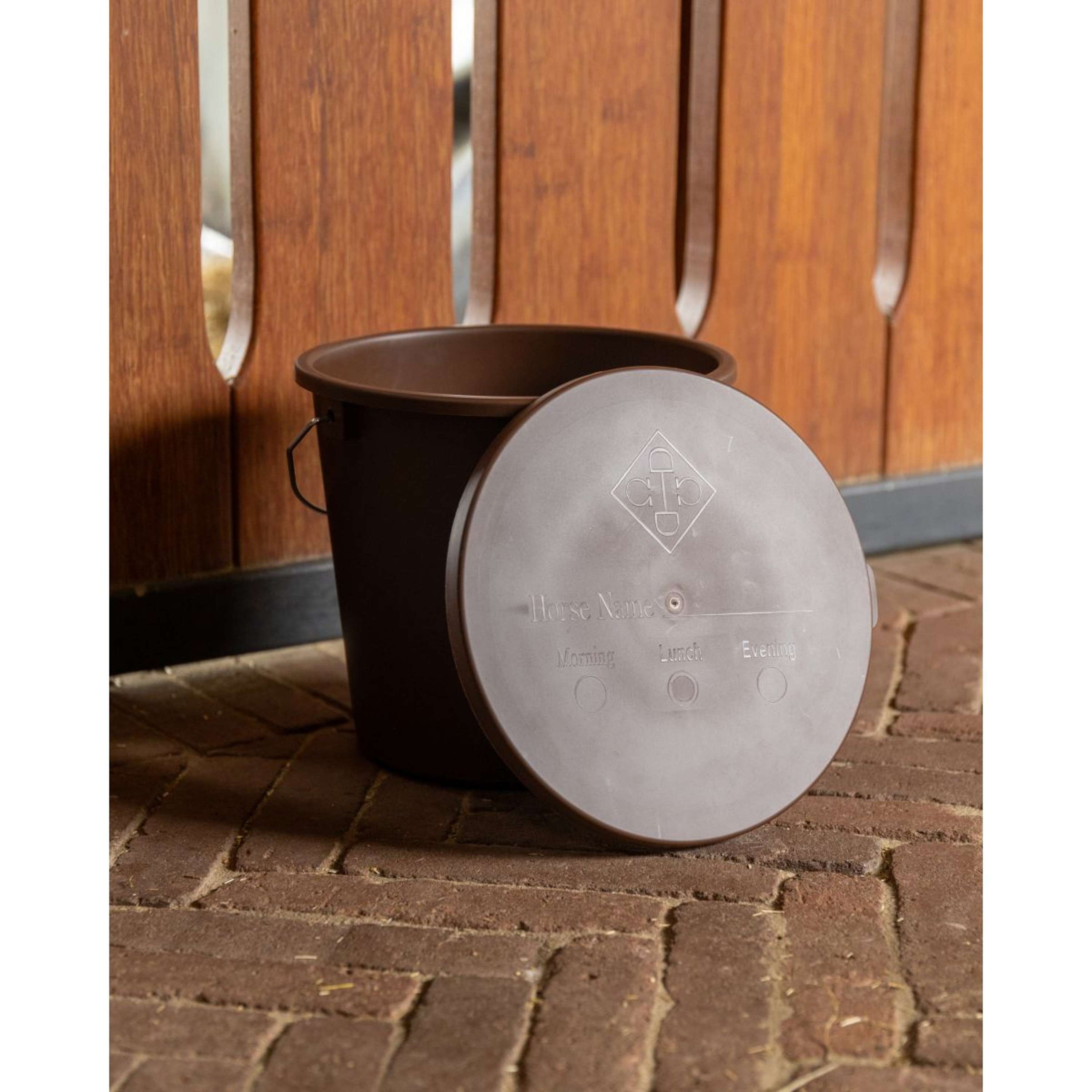 Kentucky Eimer mit Deckel Braun