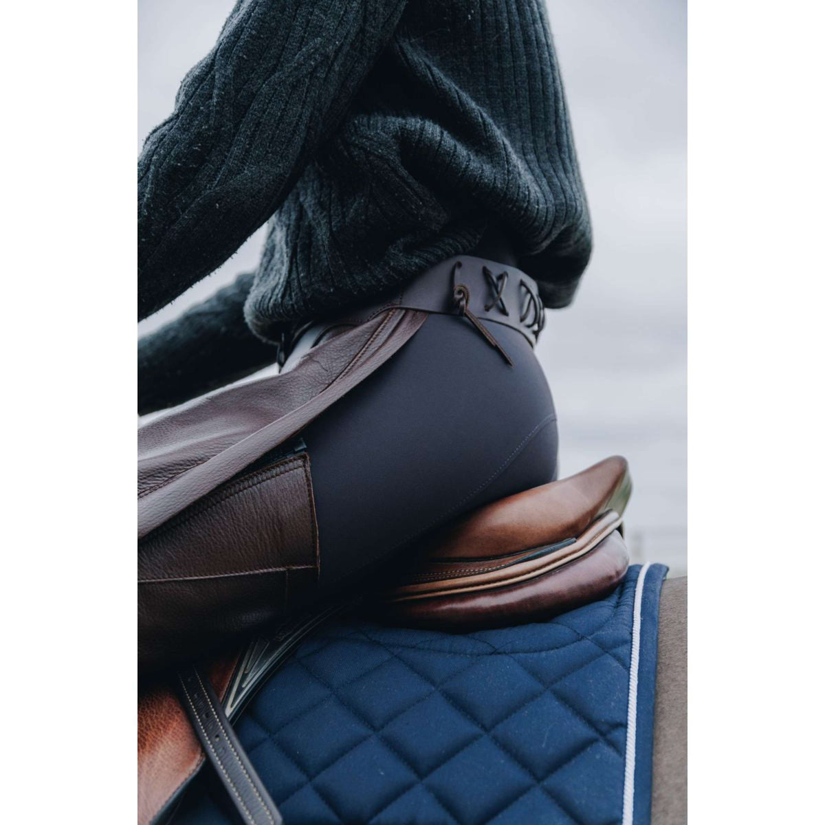 Dyon Lange Chaps aus Leder Standard Braun