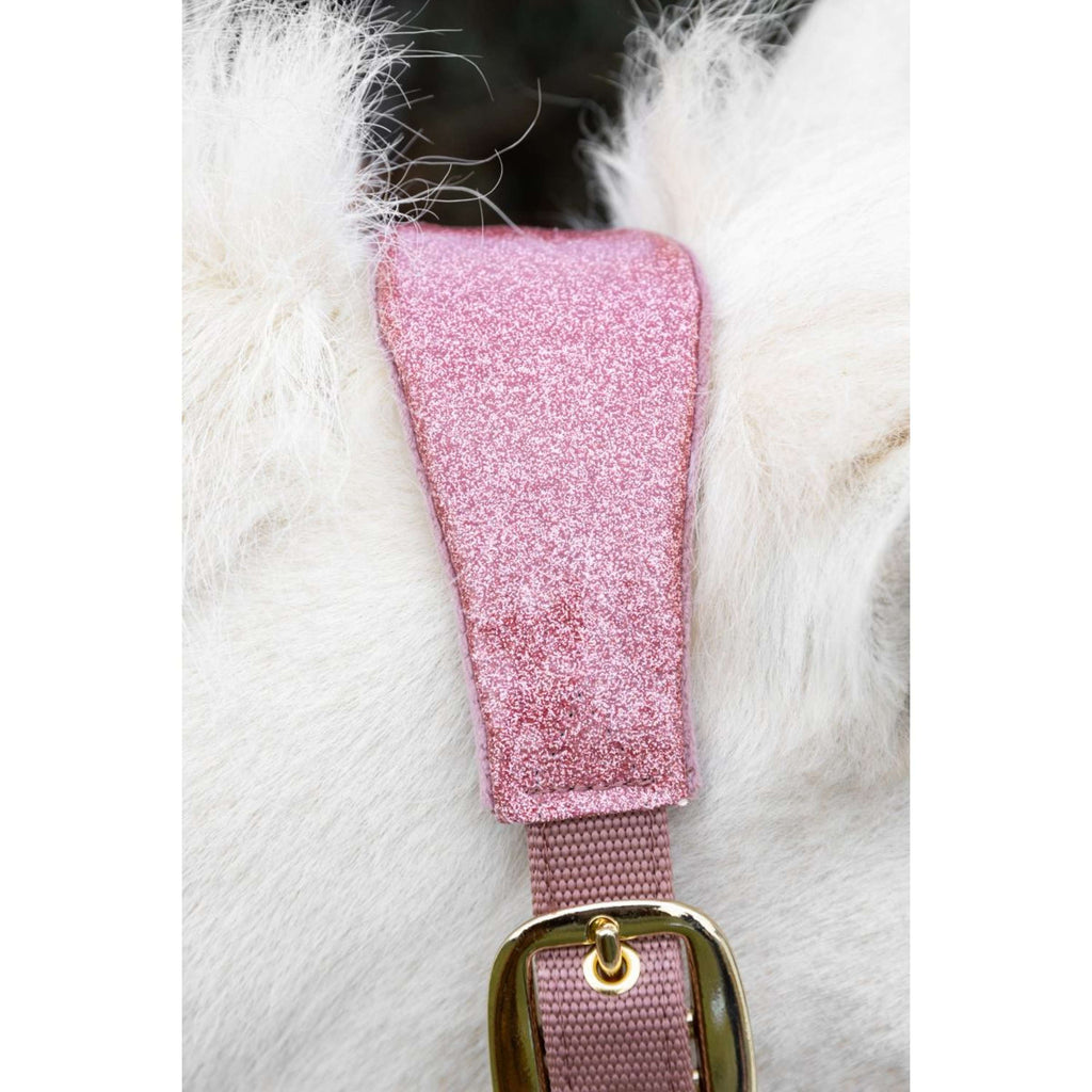 Kentucky Horsewear Halfter Velvet Glitter Unicorn Altrosa