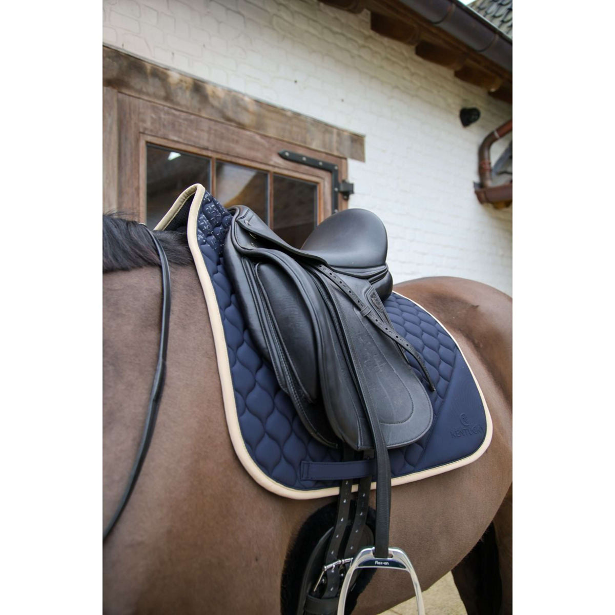 Kentucky Horsewear Schabracke Softshell Onion Quilt Dressur Navy/Beige