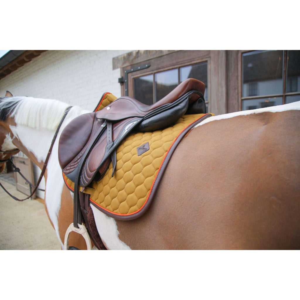 Kentucky Horsewear Schabracke Onion Quilt Leather Neon Springen Kaki