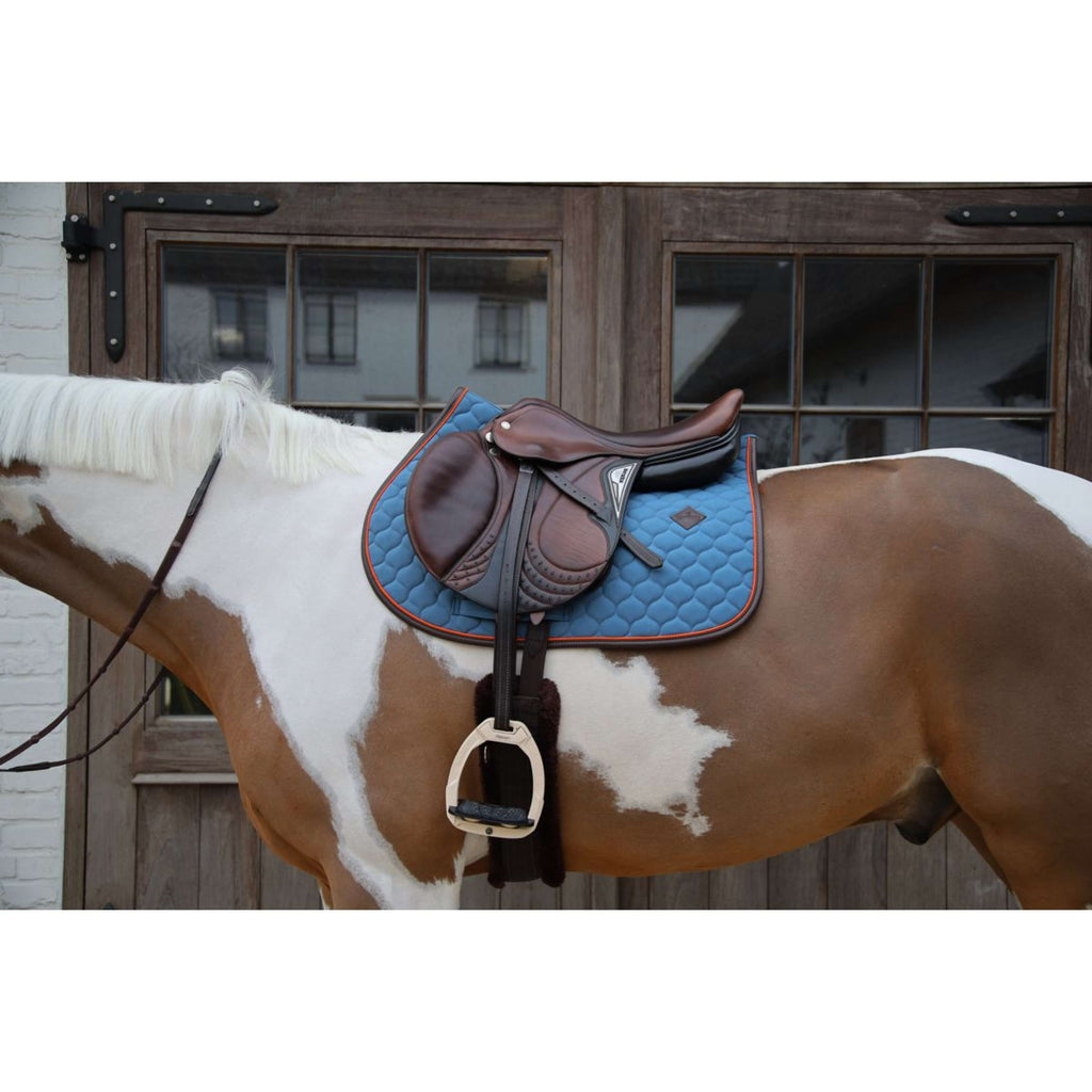 Kentucky Horsewear Schabracke Onion Quilt Leather Neon Springen Blau