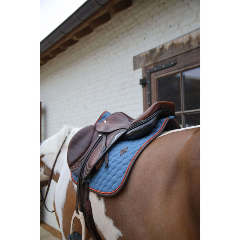 Kentucky Horsewear Schabracke Onion Quilt Leather Neon Springen Blau