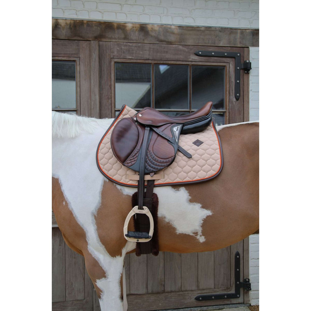 Kentucky Horsewear Schabracke Onion Quilt Leather Neon Springen Beige
