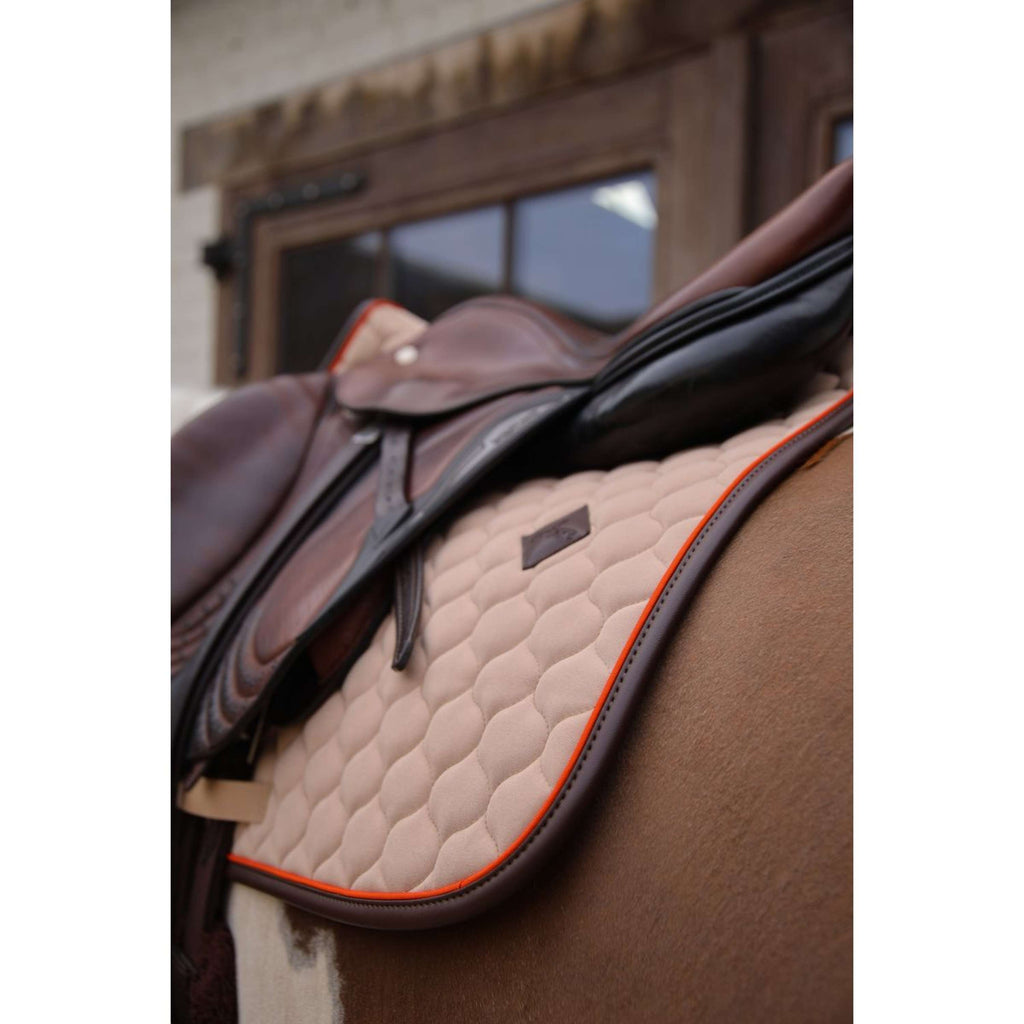Kentucky Horsewear Schabracke Onion Quilt Leather Neon Springen Beige