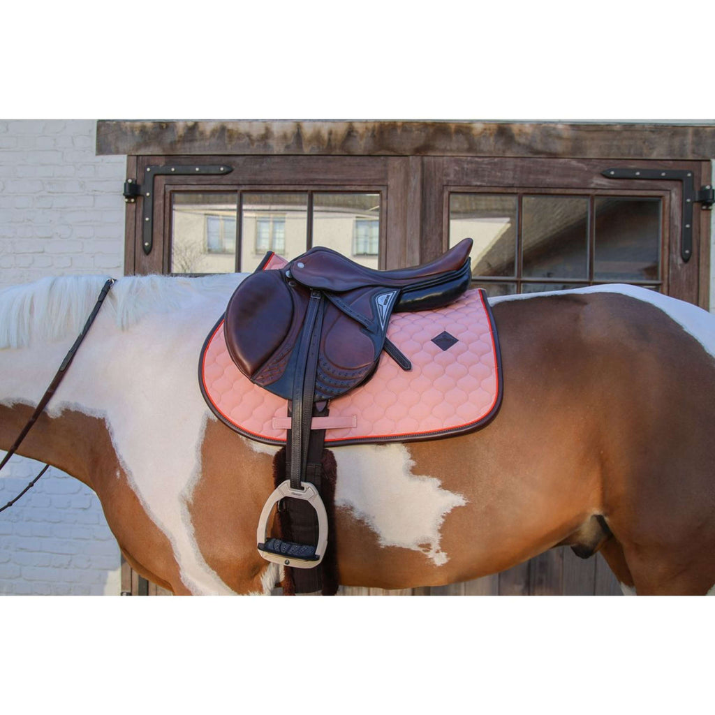Kentucky Horsewear Schabracke Onion Quilt Leather Neon Springen Altrosa