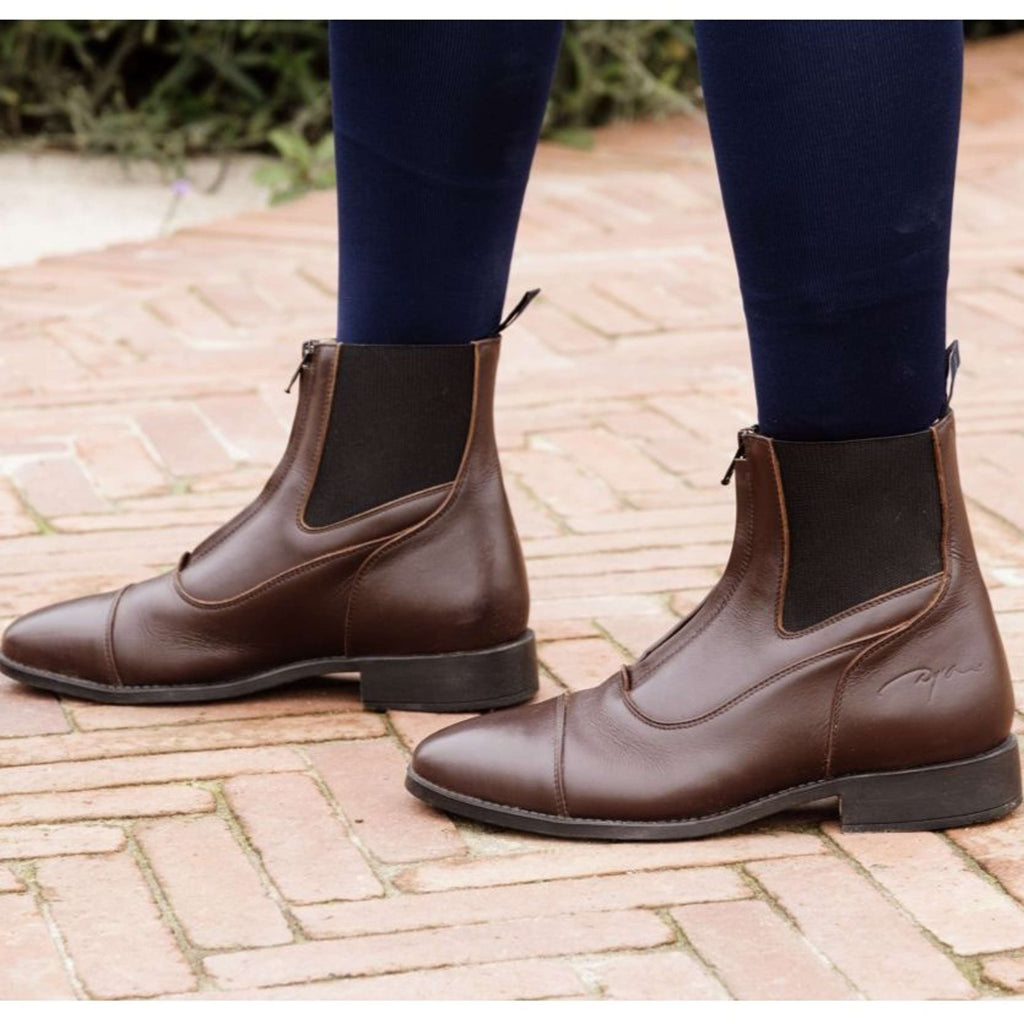 Dyon Stiefeletten Front Zipper Braun