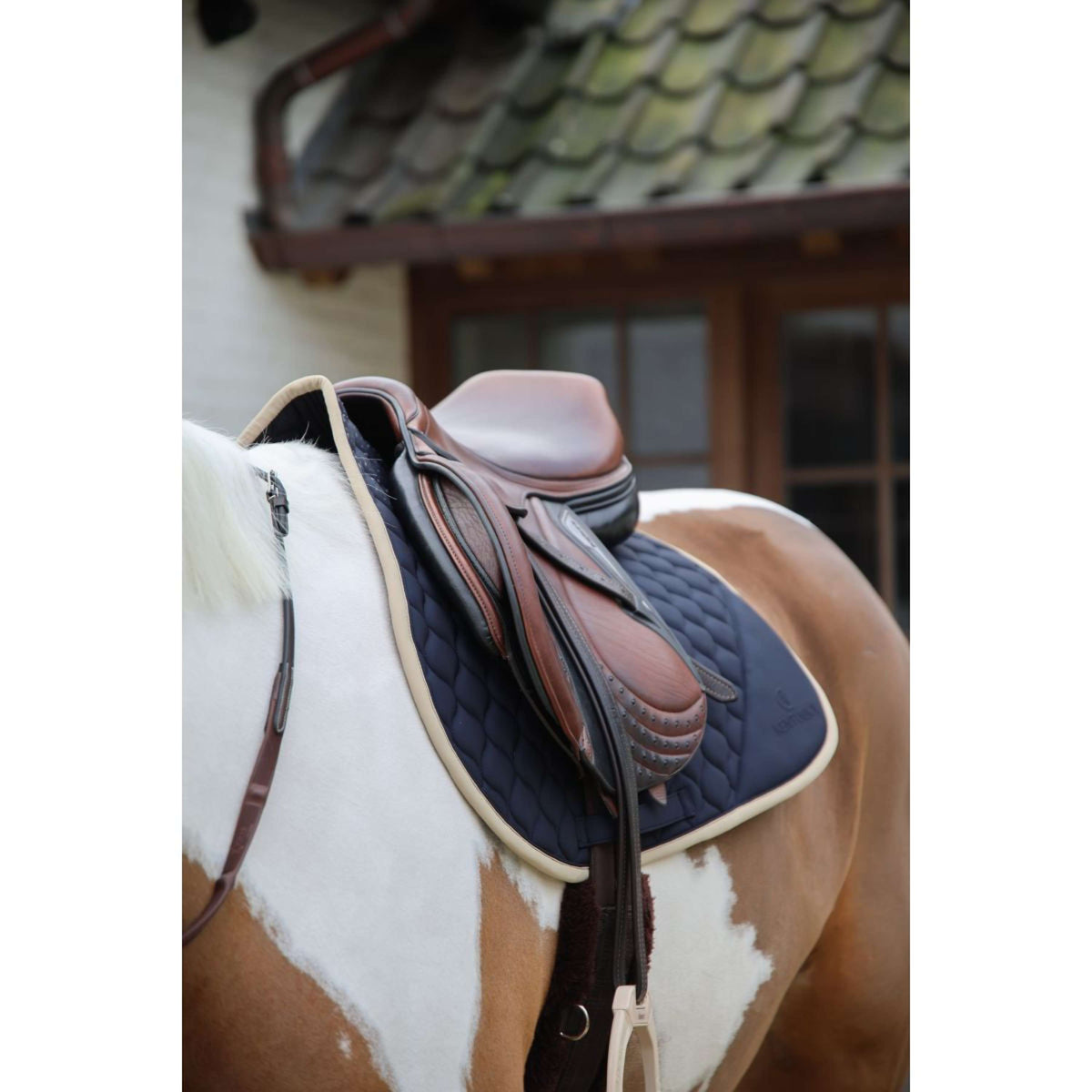 Kentucky Horsewear Schabracke Softshell Onion Quilt Springen Navy/Beige