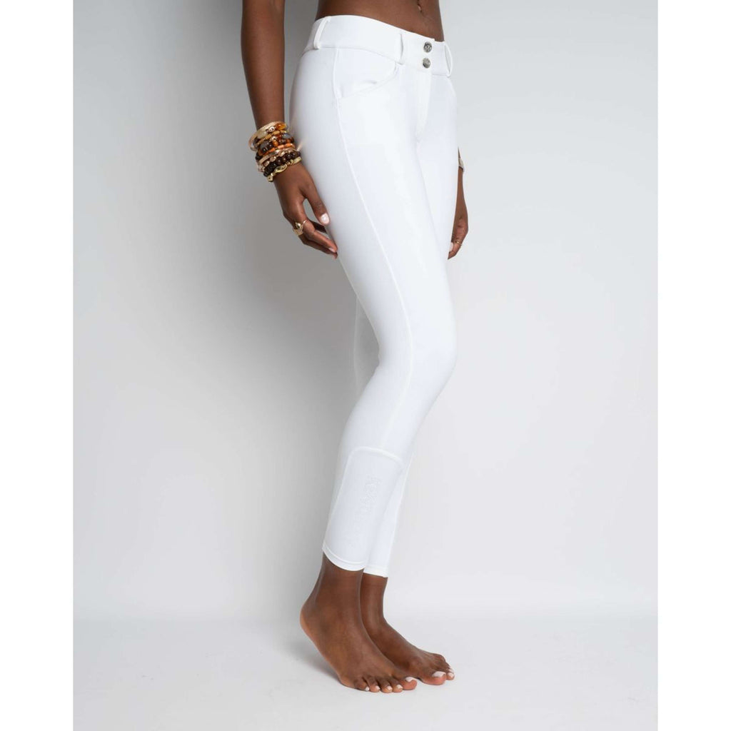 Kentucky Reithose Miami Knee Grip Damen Weiß