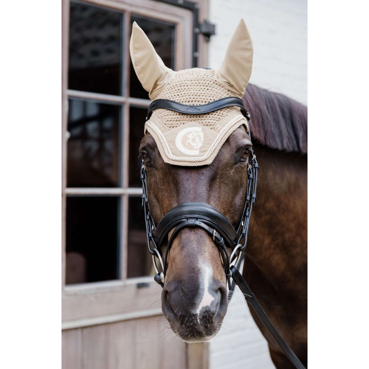 Kentucky Fliegenhaube Wellington Soundless 3D Logo Rope Beige