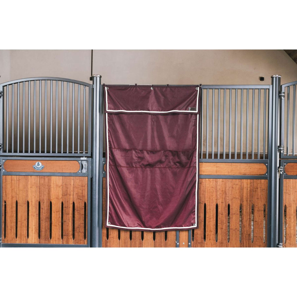 Kentucky Stallvorhang Classic mit Fächern Bordeaux