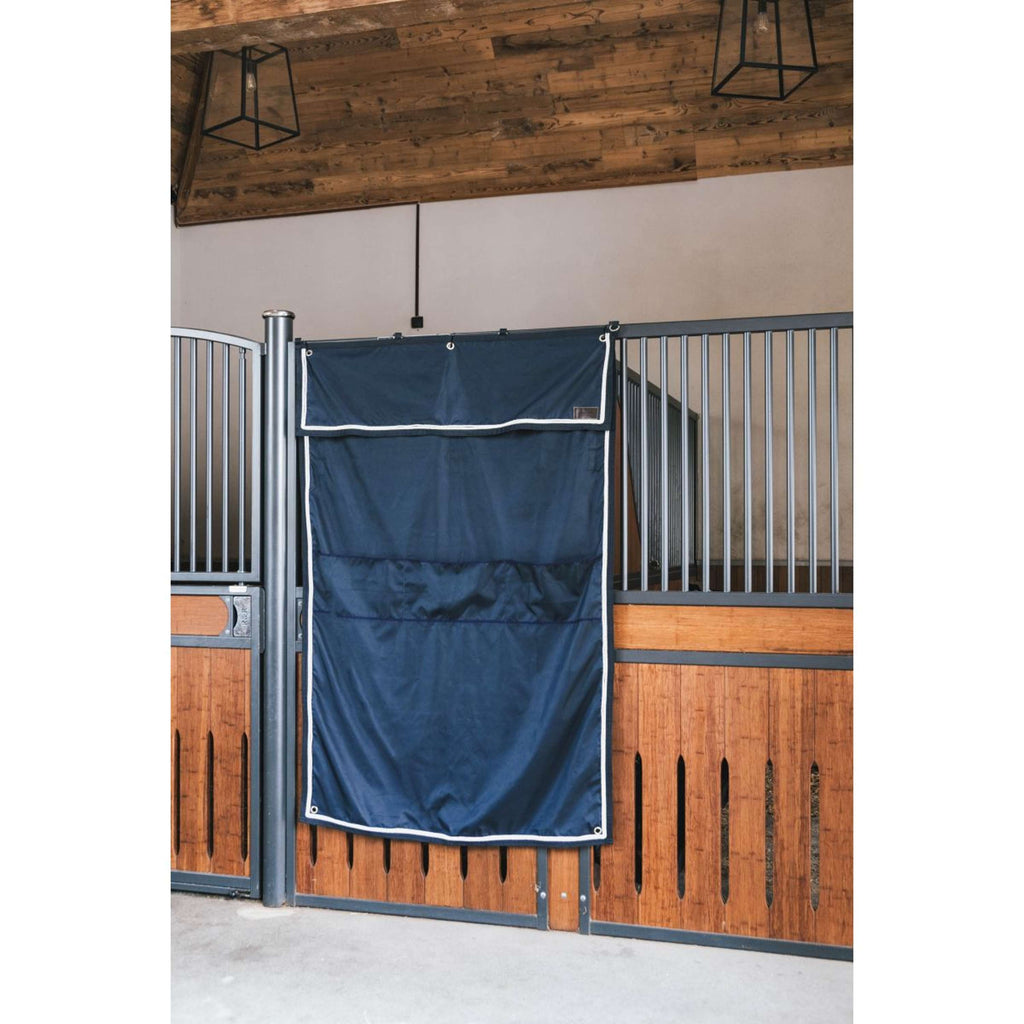Kentucky Stallvorhang Classic mit Fächern Navy