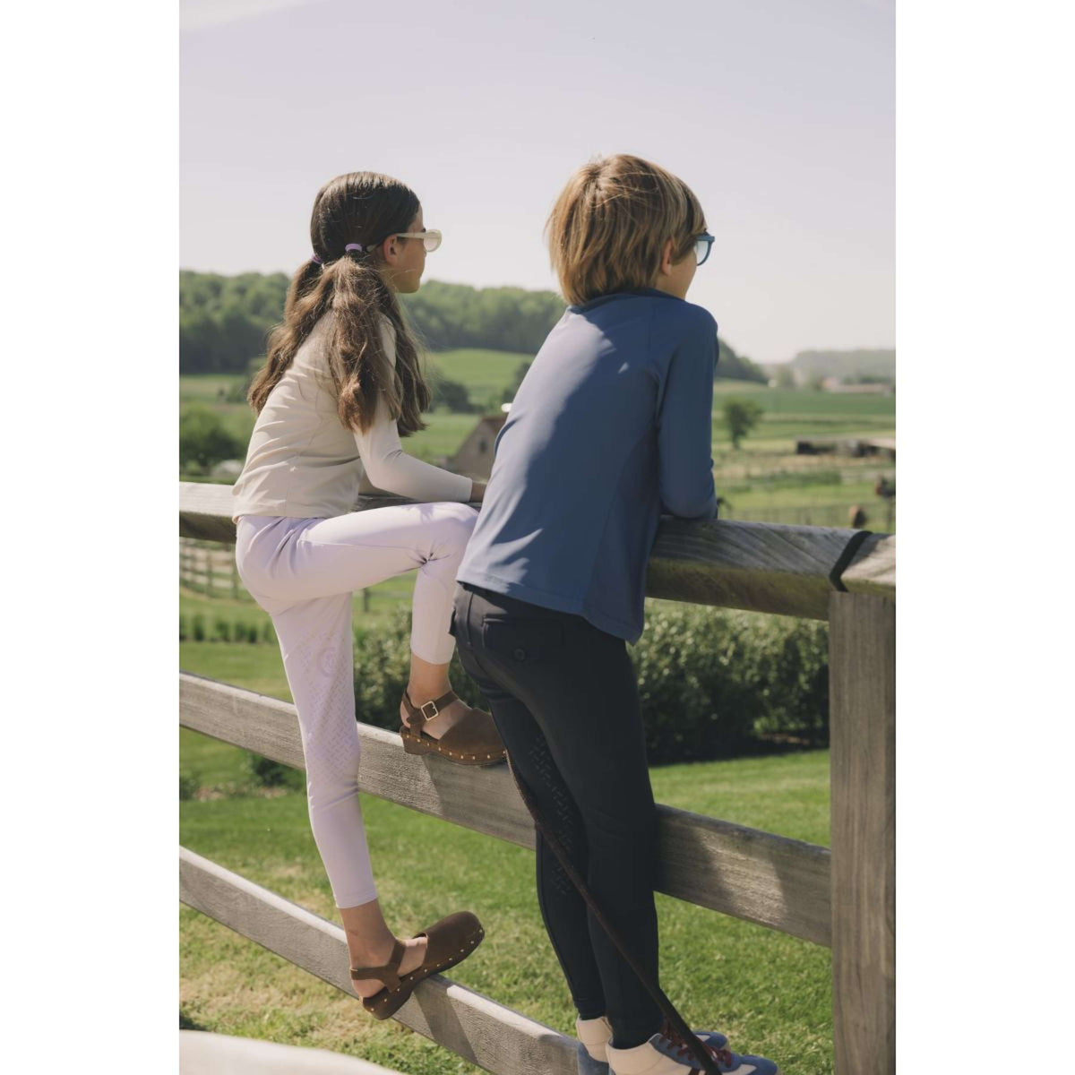 Kentucky Reitleggings Miami Knee Grip Girls Lila