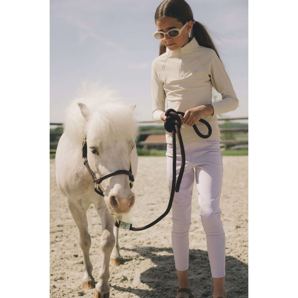 Kentucky Reitleggings Miami Knee Grip Girls Lila