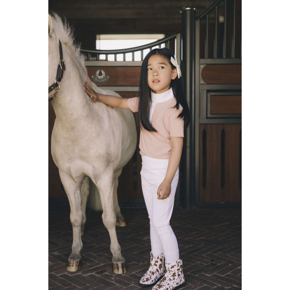 Kentucky Reitleggings Sammy Full Grip Girls Weiß