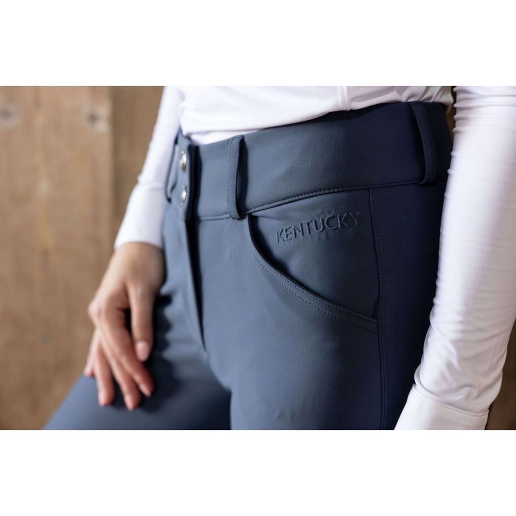Kentucky Reithose Miami Knee Grip Damen Ozeanblau