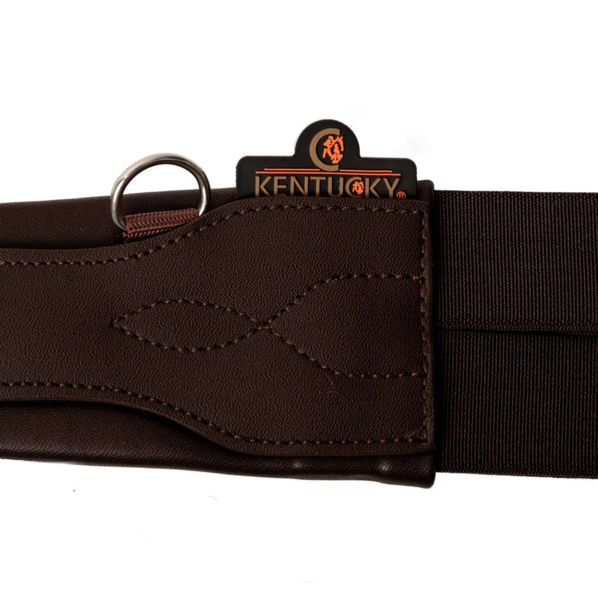 Kentucky Horsewear Spring Sattelgurt Bauchtasche Anatomic Braun