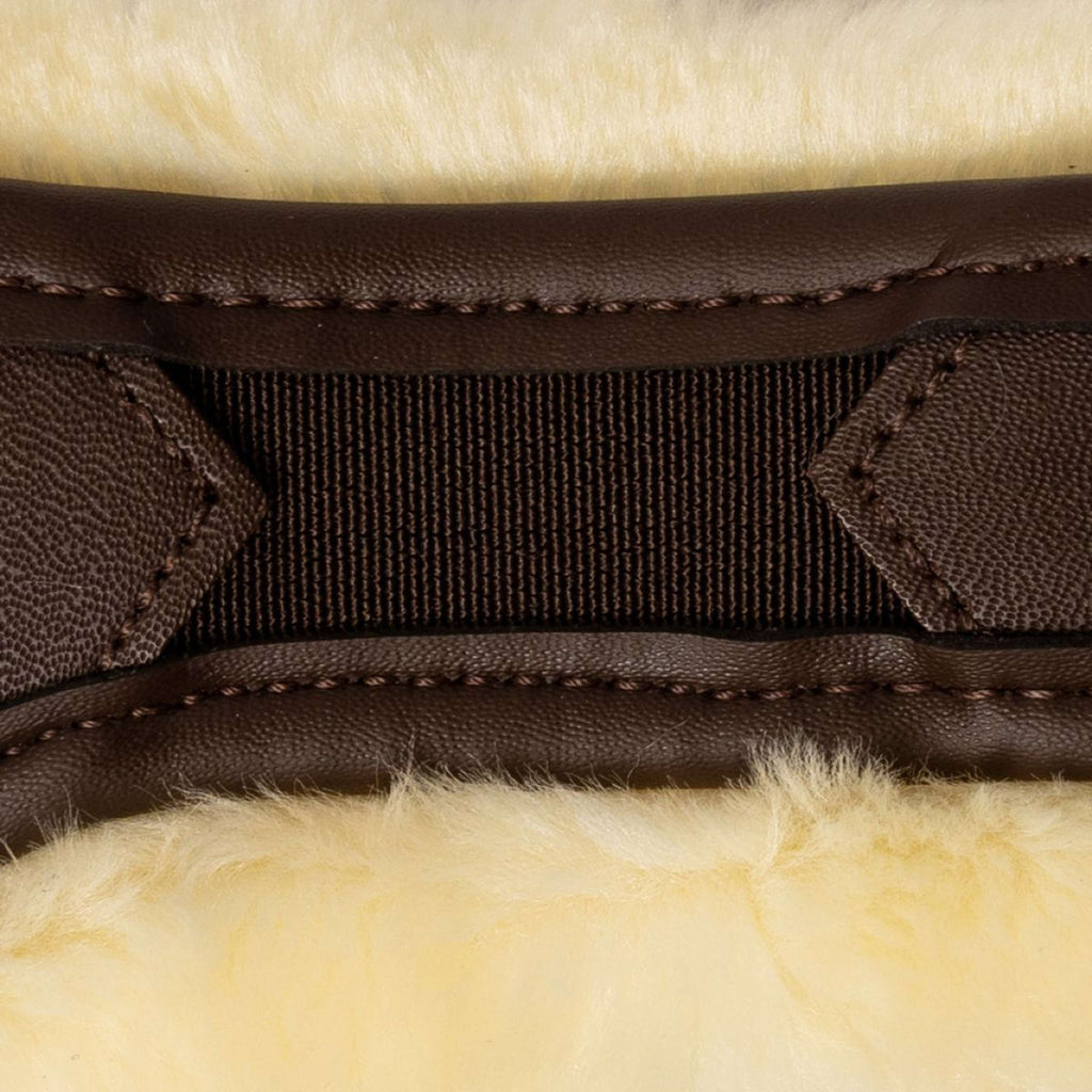 Kentucky Horsewear Spring Sattelgurt Anatomic Sheepskin Braun