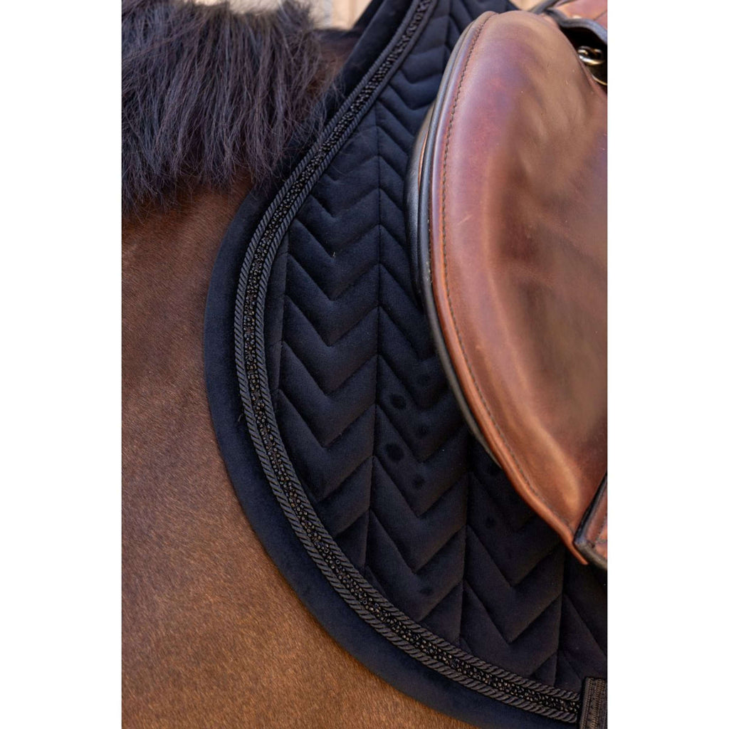 Kentucky Schabracke Velvet Mini Pearls Springen Schwarz
