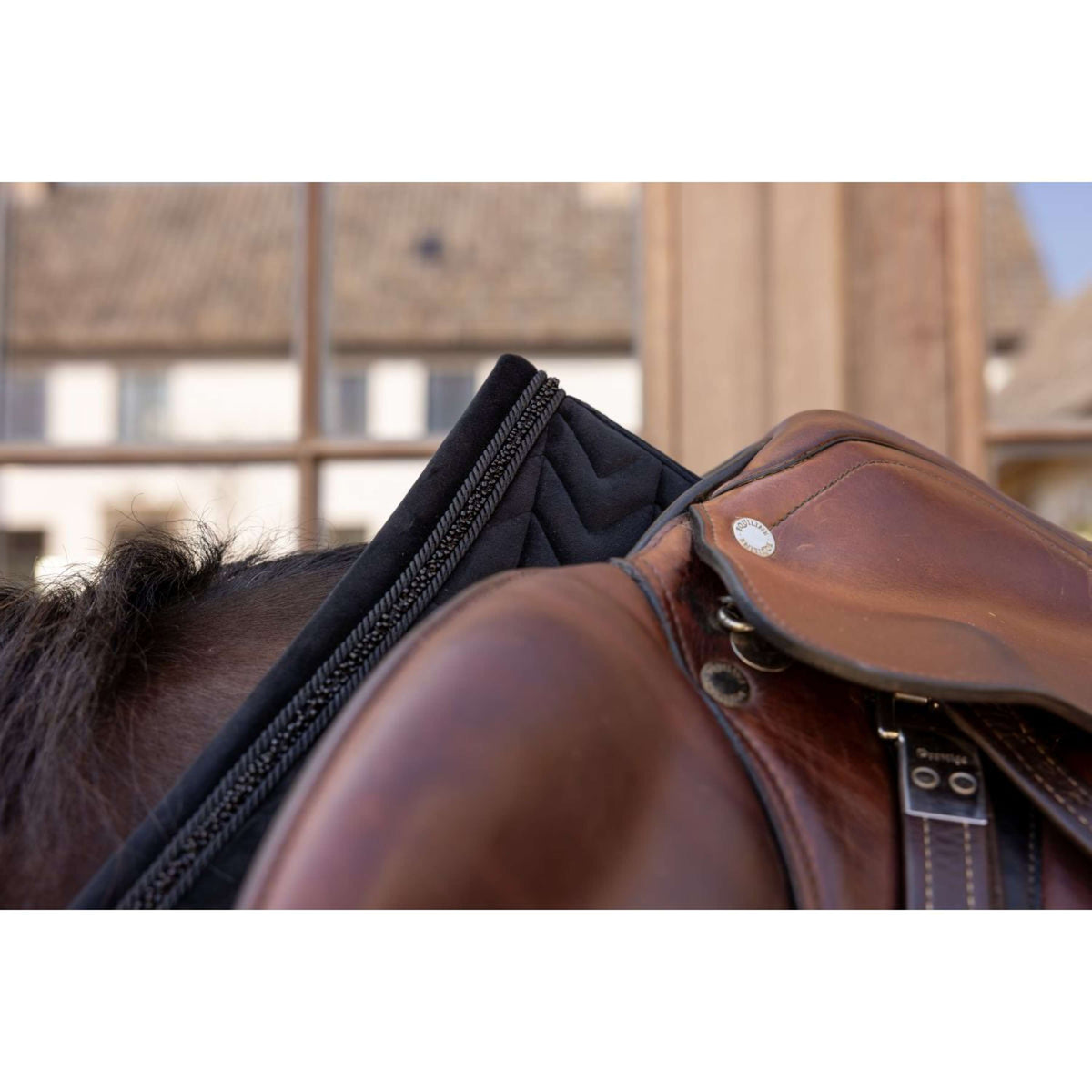 Kentucky Schabracke Velvet Mini Pearls Springen Schwarz