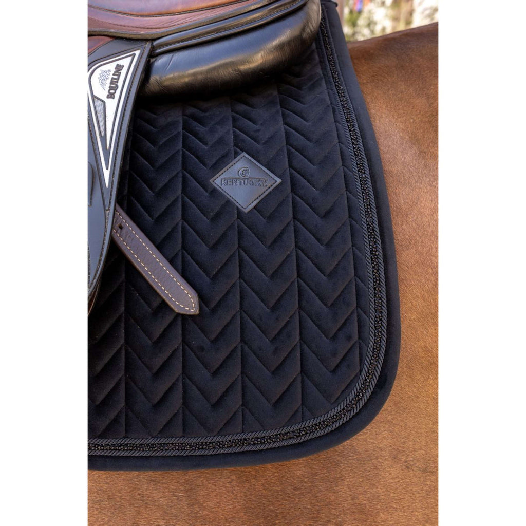 Kentucky Schabracke Velvet Mini Pearls Springen Schwarz