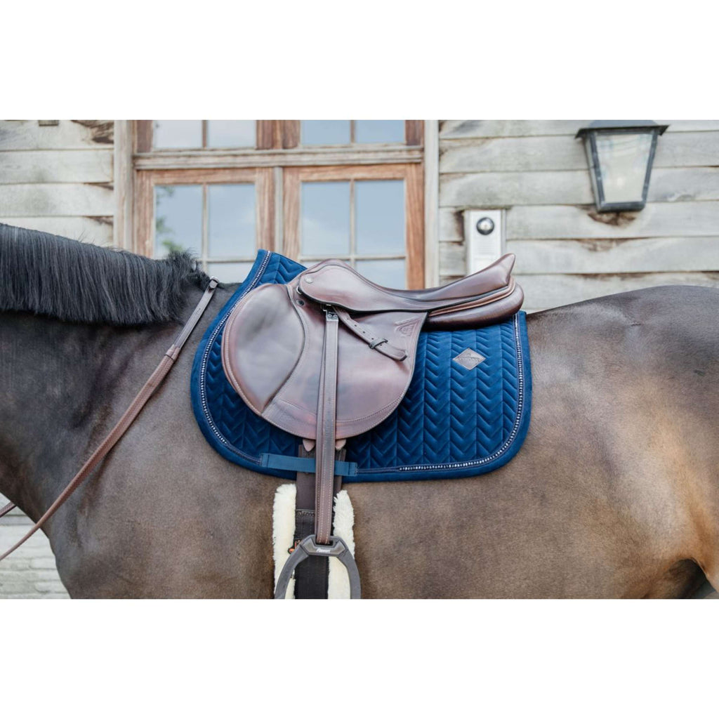 Kentucky Schabracke Velvet Pearls Springen Navy