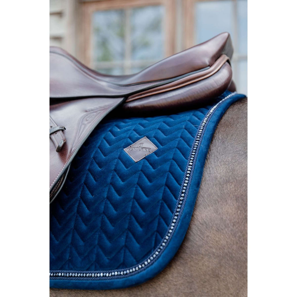 Kentucky Schabracke Velvet Pearls Springen Navy