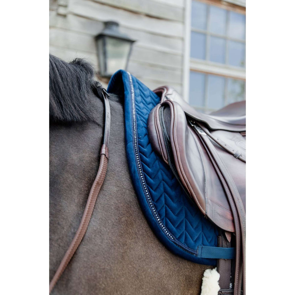 Kentucky Schabracke Velvet Pearls Springen Navy