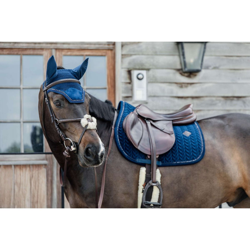 Kentucky Schabracke Velvet Pearls Springen Navy