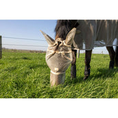 Kentucky Fliegenmaske Heart mit Ohren und Nase Beige