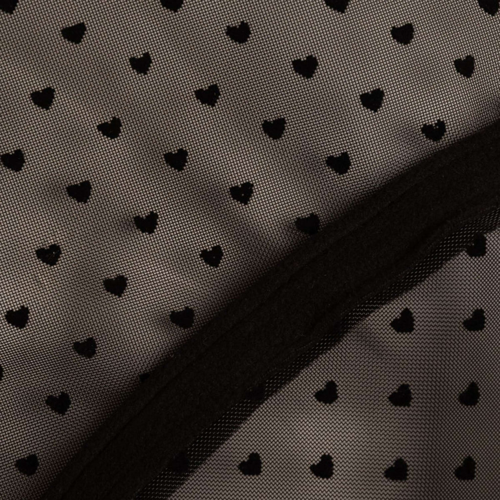 Kentucky Fliegenmaske Heart mit Ohren und Nase Schwarz