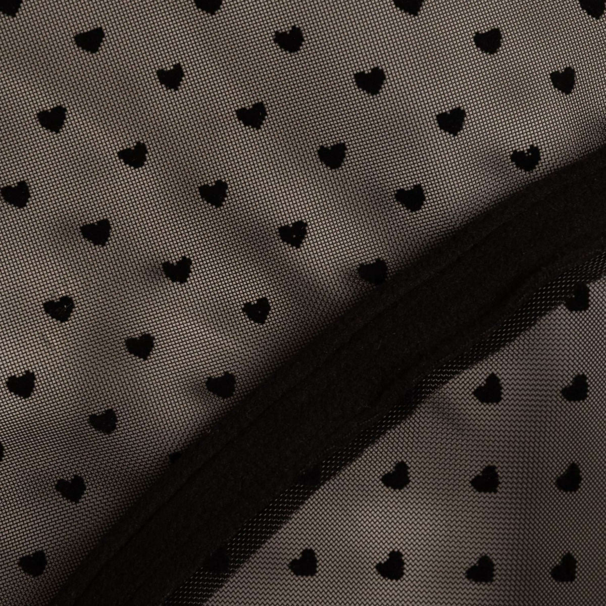 Kentucky Fliegenmaske Heart mit Ohren und Nase Schwarz