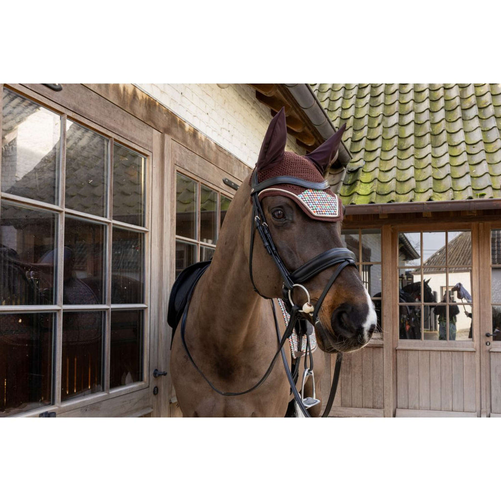 Kentucky Fliegenhaube Wellington Velvet Pied De Poule Braun