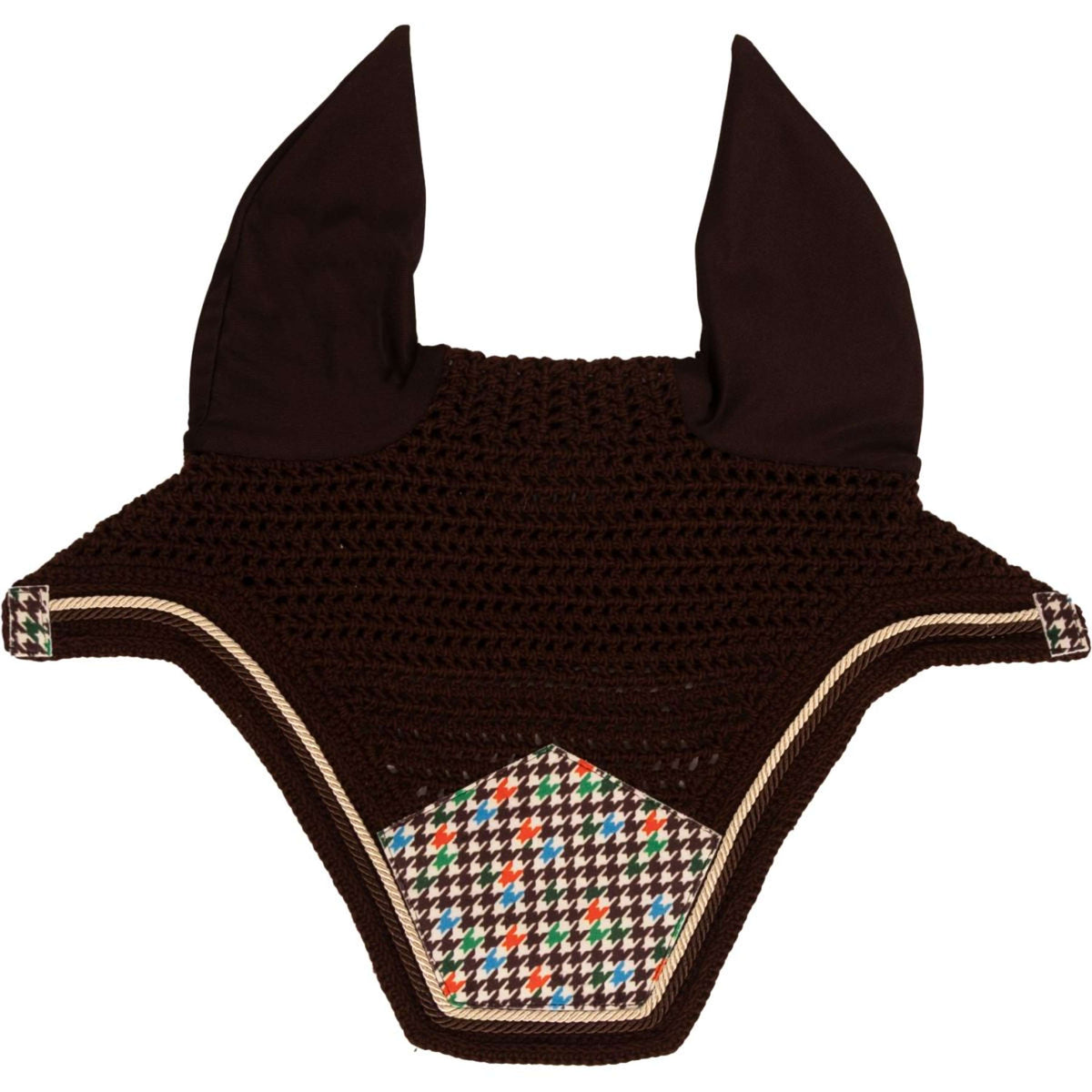 Kentucky Fliegenhaube Wellington Velvet Pied De Poule Braun