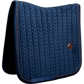 Kentucky Schabracke Velvet Mini Pearls Dressur Navy
