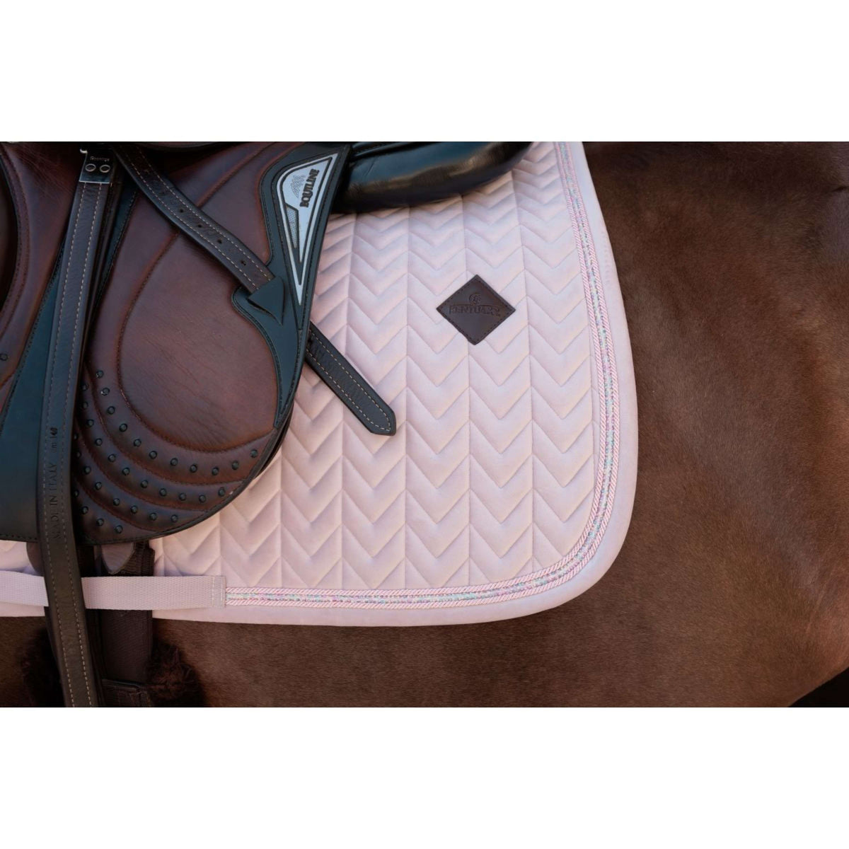 Kentucky Schabracke Velvet Mini Pearls Springen Old Rose