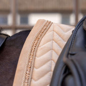 Kentucky Schabracke Velvet Mini Pearls Dressur Beige