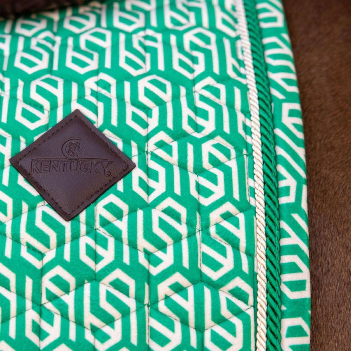 Kentucky Schabracke Velvet Maze Cipher Springen Weiß/Grün