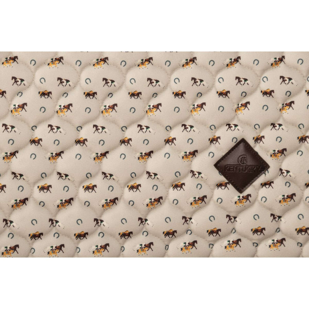 Kentucky Schabracke Velvet Horse Printing Beige