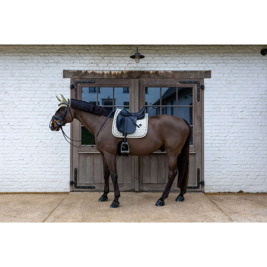 Kentucky Schabracke Velvet Horse Printing Dressur Beige