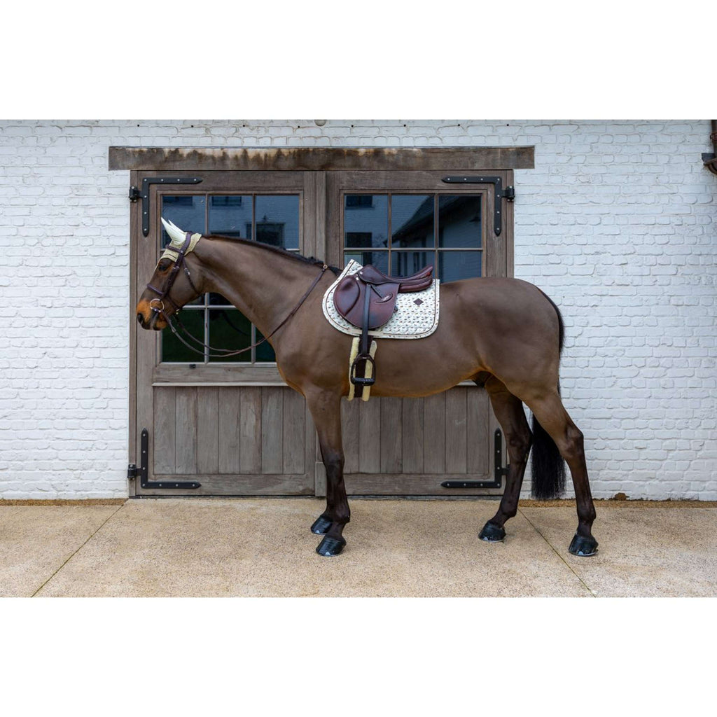 Kentucky Schabracke Velvet Horse Printing Beige