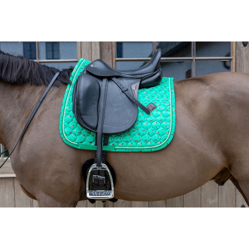 Kentucky Schabracke Velvet Horse Printing Dressur Grün